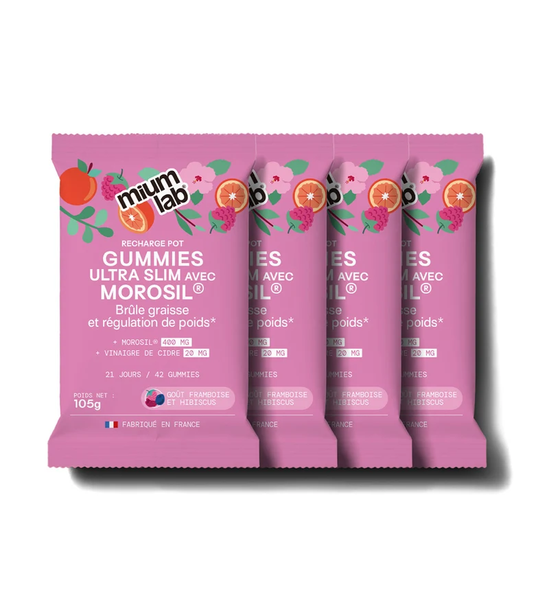 Pack 4 éco-recharges ULTRA SLIM MOROSIL | Brûle-graisse et régulation du poids | 21 jours