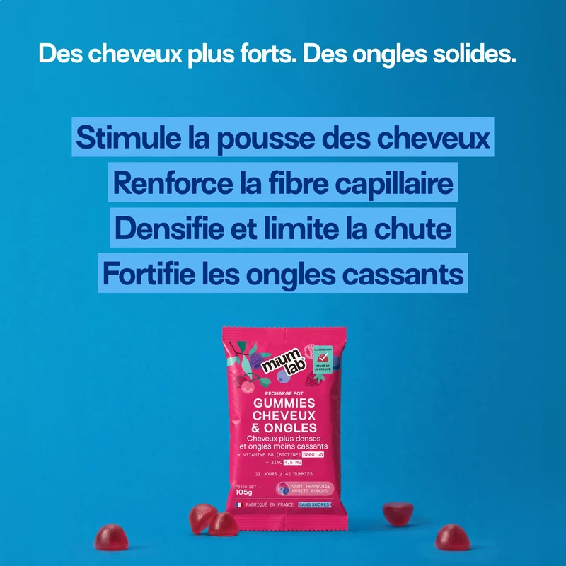 Éco-recharge CHEVEUX ET ONGLES | Force et brillance | 21 jours
