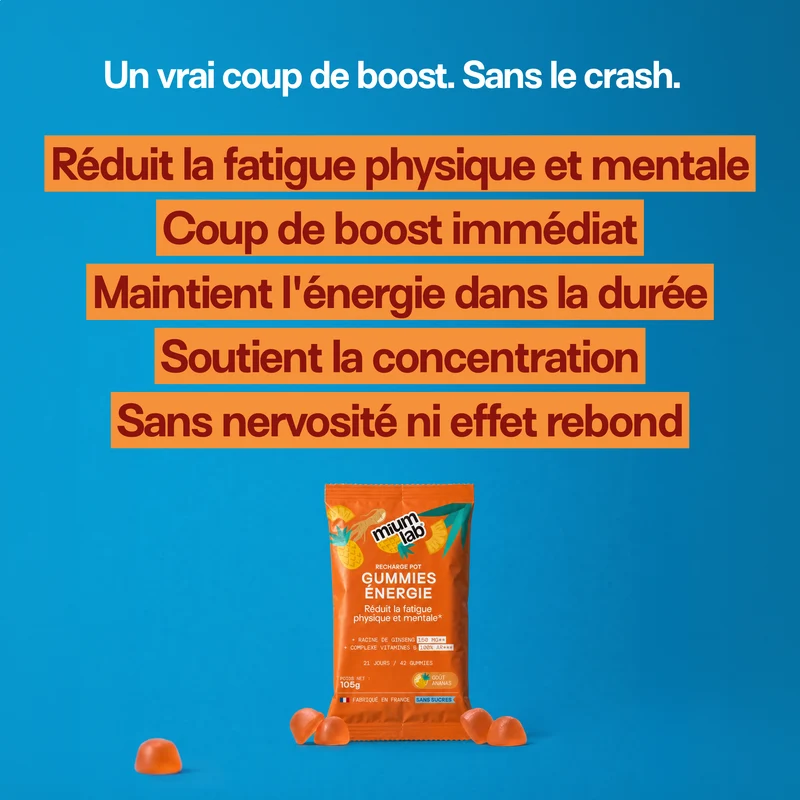 Pack 4 éco-recharges ÉNERGIE | Boost physique et mental | 4 x 21 jours