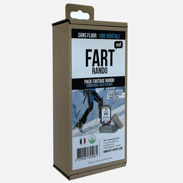 Kit de Fartage À Froid Ski de Randonnée – 2 Fart Ski de Randonnée + 1 Brosse