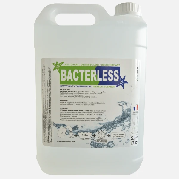 BACTERLESS - Nettoyant désinfectant pour combinaisons néoprène