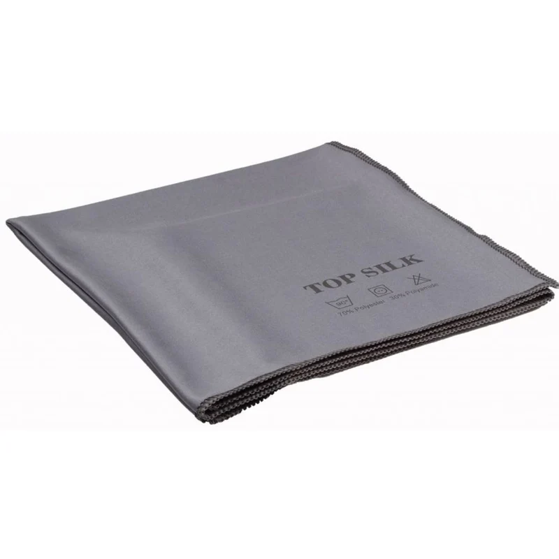 TOP SILK Lavette microfibre grise 50 x 70 cm