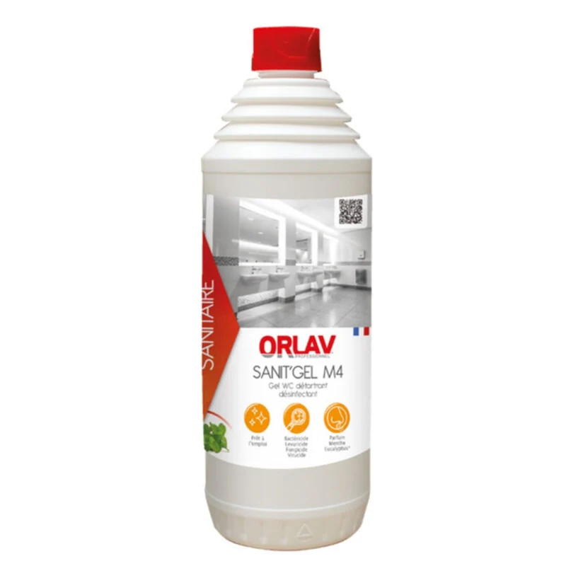 ORLAV SANIT’ GEL M4 nettoyant détartrant désinfectant WC 1 L