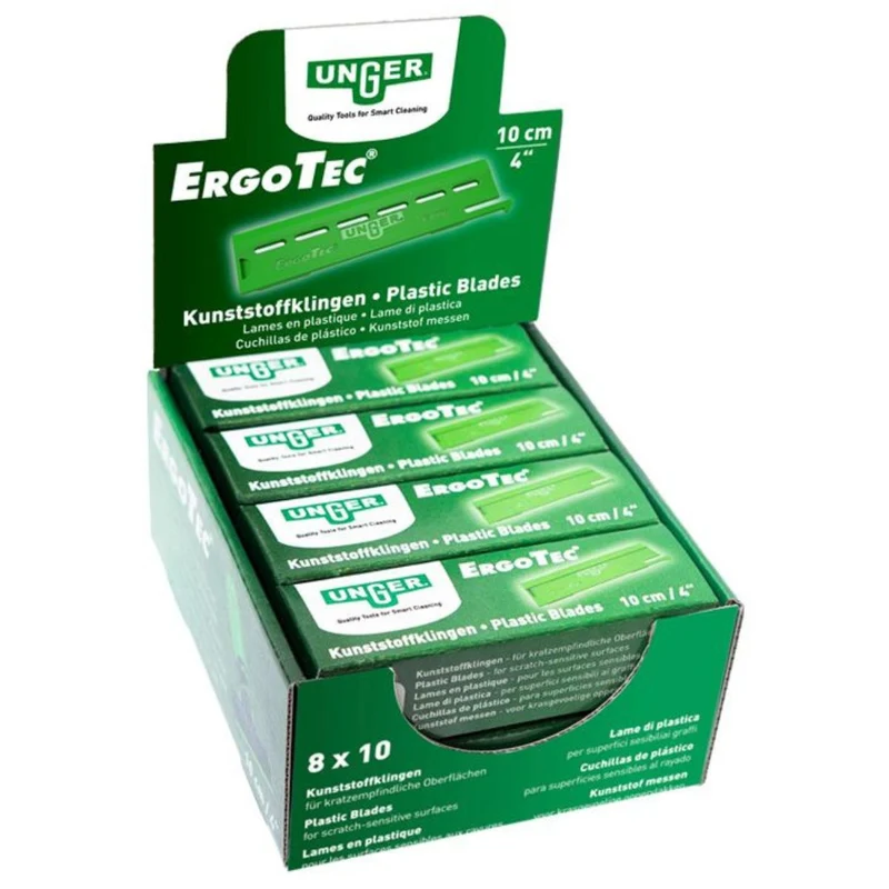 UNGER Lames plastique pour grattoirs ErgoTec 10 cm
