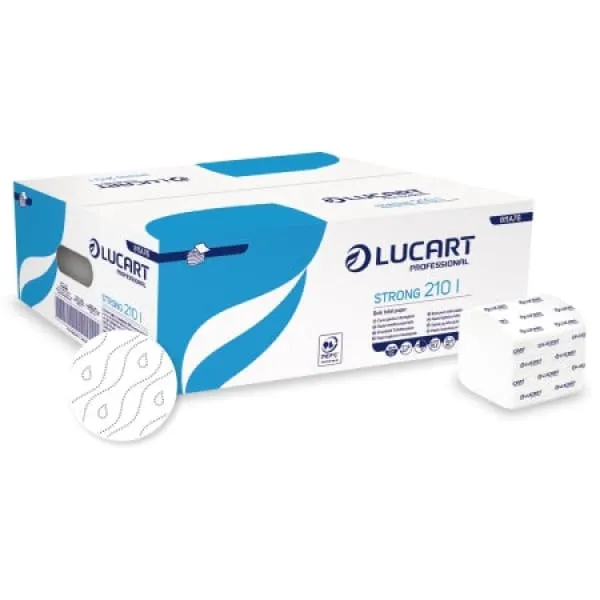 LUCART Strong 4 – Papier hygiénique 2 plis 57 m – paquet de 4 rouleaux
