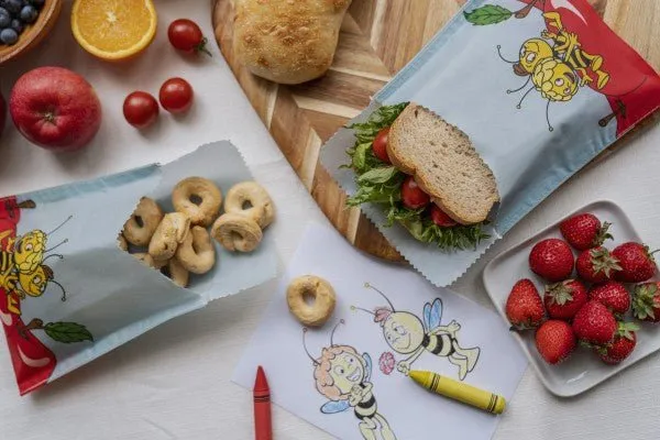 Bienenwachs Snack & Sandwichbeutel Biene Maja