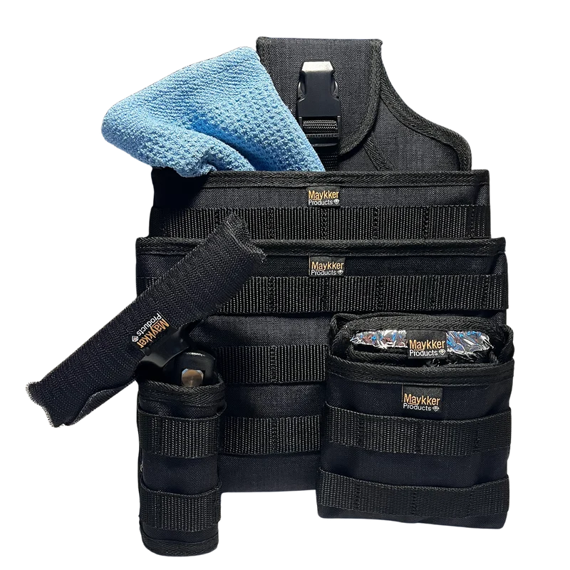 MAYKKER Sacoche laveur de vitres kit Mission Ready Set