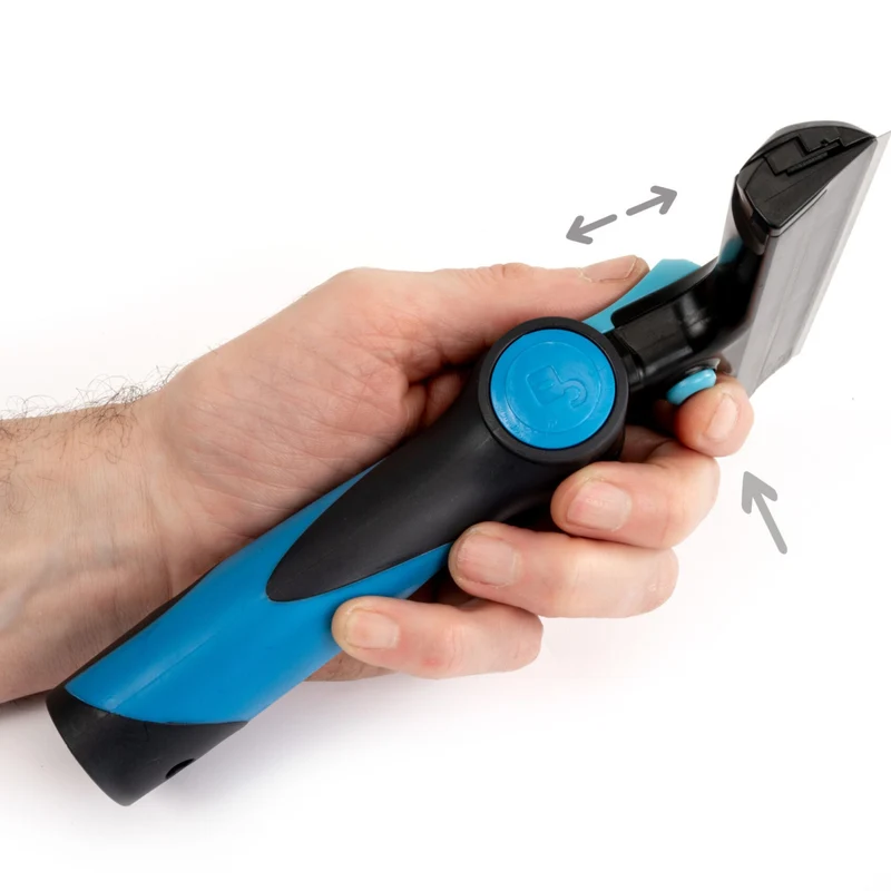Moerman Sharkblade – Grattoir vitres professionnel 15 cm ergonomique à angles réglables
