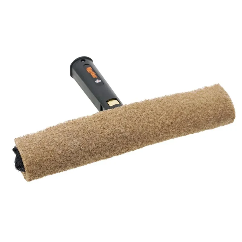 MAYKKER Scrubber Set – Support + pad en noyer pour mouilleur vitres