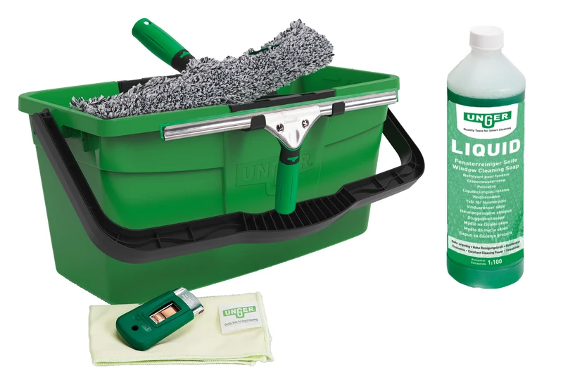 UNGER Kit de nettoyage de vitres professionnel M