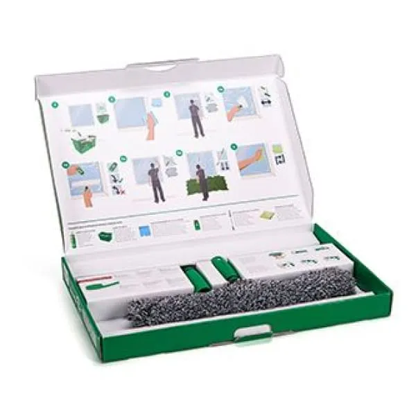 UNGER Kit de démarrage lavage de vitres ErgoTec 2en1 raclette et mouilleur