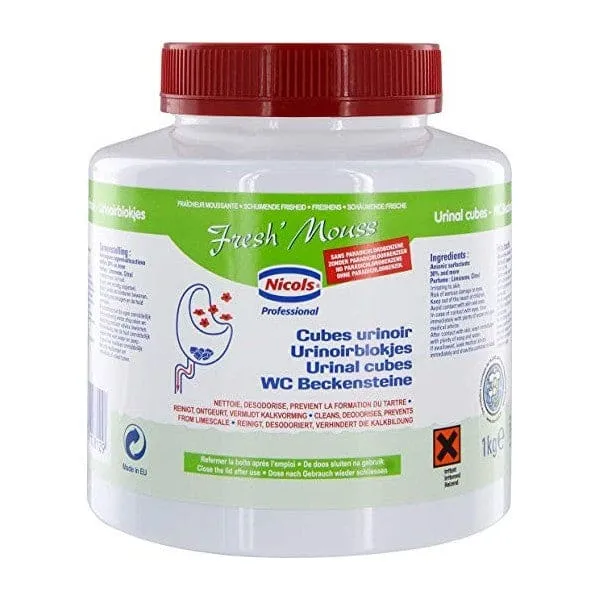 NICOLS Cubes urinoirs FRESHMOUSS 1 KG
