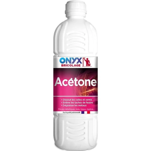 ONYX Acétone 1 L – Dissolvant puissant colle, vernis et encres