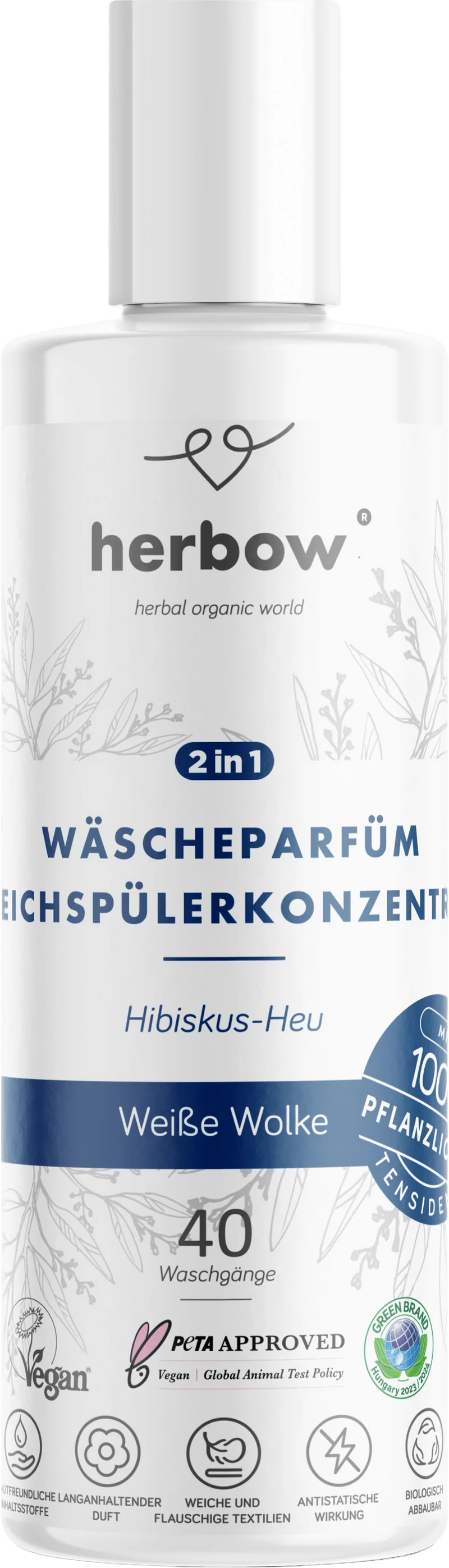 Wäscheparfum & Weichspülerkonzentrat 2 in 1 Weisse Wolke