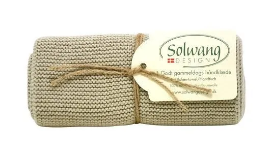 Gestricktes Gästehandtuch und Küchentuch BIO