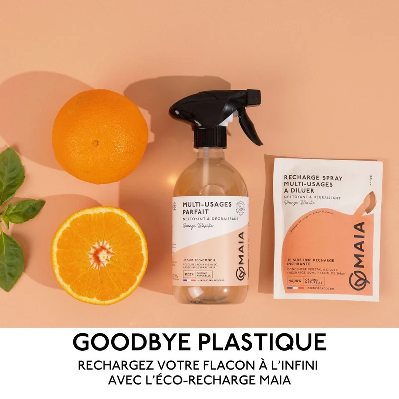 Spray Multi-Surfaces Naturel Orange & Basilic