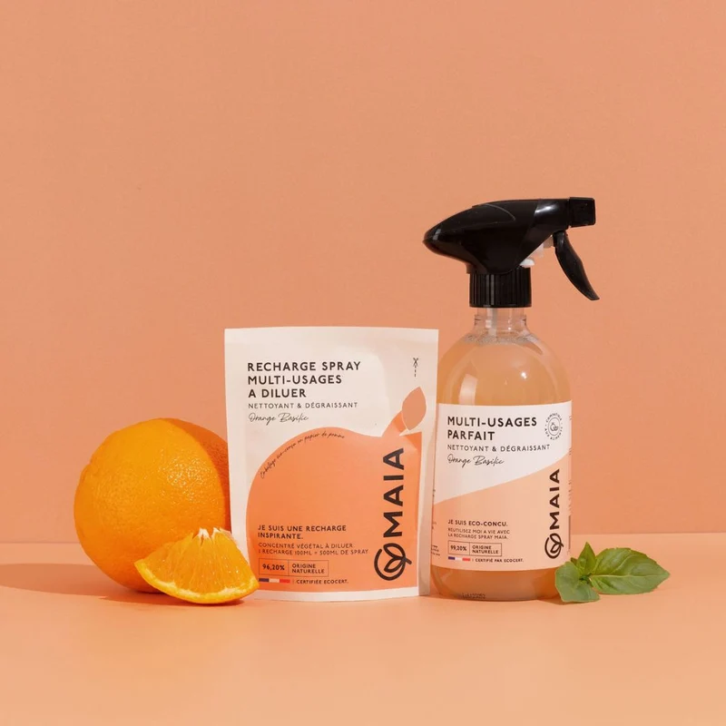 Spray Multi-Surfaces Naturel Orange & Basilic