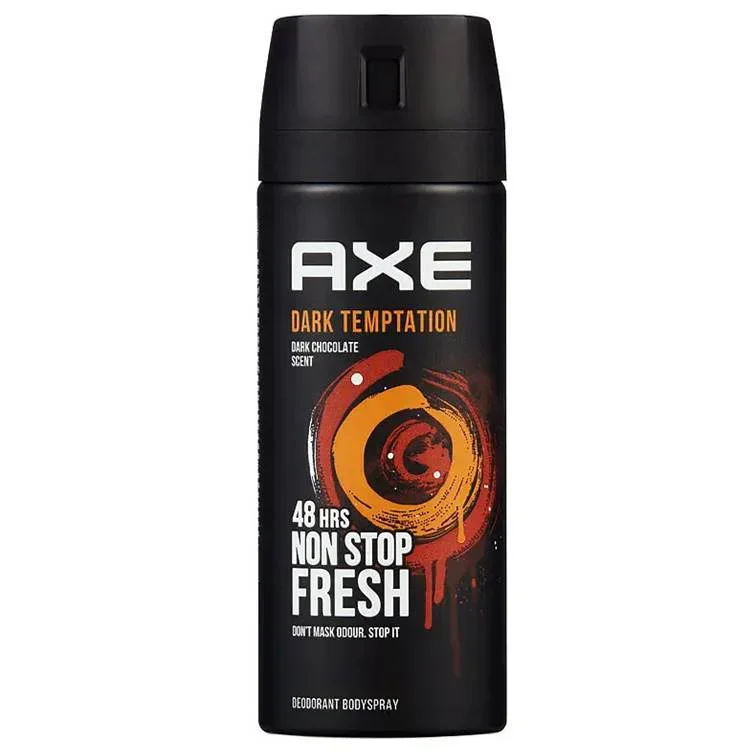 AXE Dark Temptation Deodorant Body Spray, Dark Chocolate Scent, 5.07 fl oz (150ml)