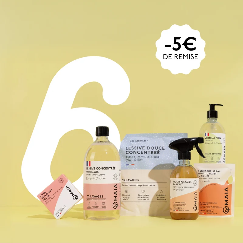 Votre Box à personnaliser Nettoyants Maison & Linge - 6 produits