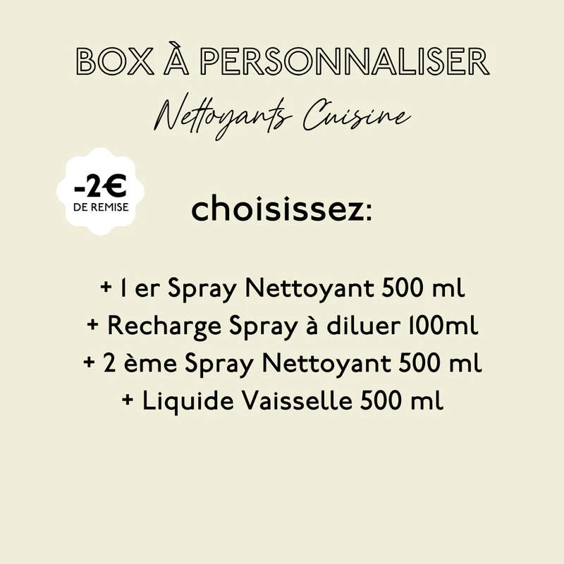 Votre Box à personnaliser Nettoyants Cuisine - 4 produits