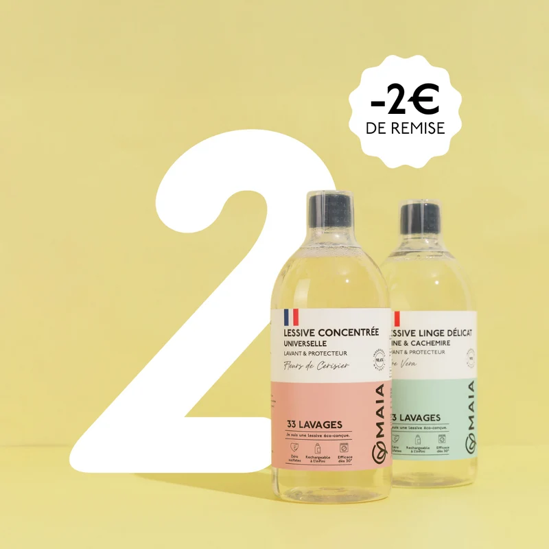 Votre Box à personnaliser Lessives 66 lavages - 2 produits