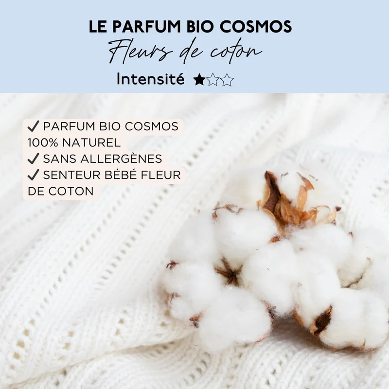 Recharge Lessive Bébés & Peaux sensibles Fleur de Coton 33 lavages