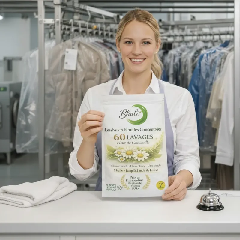 Lessive Peaux sensibles Bhali – Pack 3+1 Offert | 240 Lavages Écologiques Fleur de Camomille