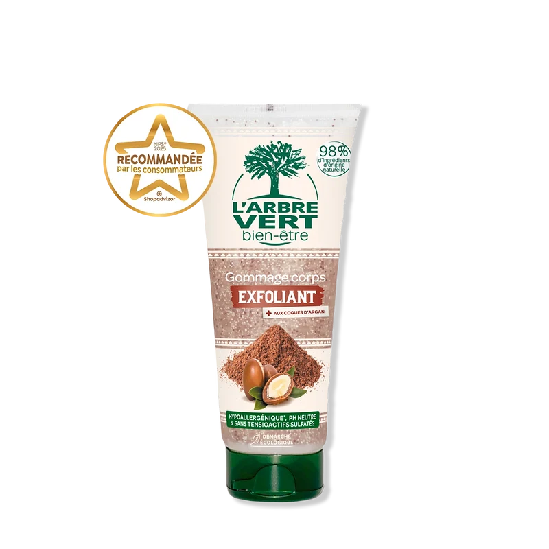 Gommage corps exfoliant Aux coques d'Argan 200 mL