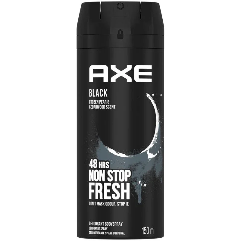 AXE Black Deodorant Body Spray, Frozen Pear & Cedarwood, 5.07 fl oz (150ml)