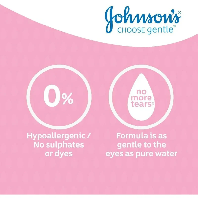 Johnson's Baby Shampoo 500ml – No More Tears, Gentle Tear-Free Formula