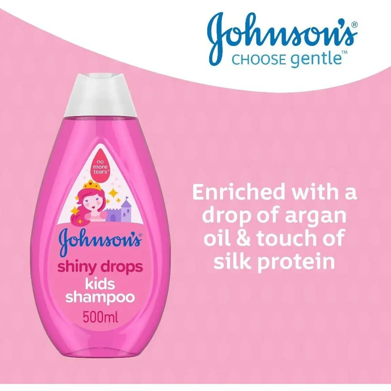 Johnson's Baby Shampoo 500ml – No More Tears, Gentle Tear-Free Formula