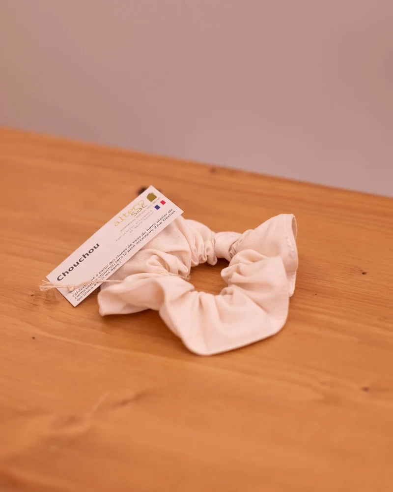 Chouchou élastique sans plastique - Coton Bio