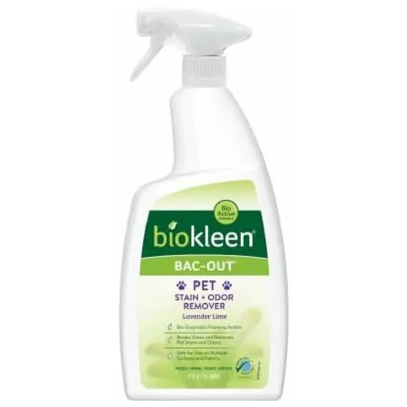 Biokleen Bac-Out Pet Stain & Odor Remover 32 fl oz — Enzymatic Plant-Based Formula