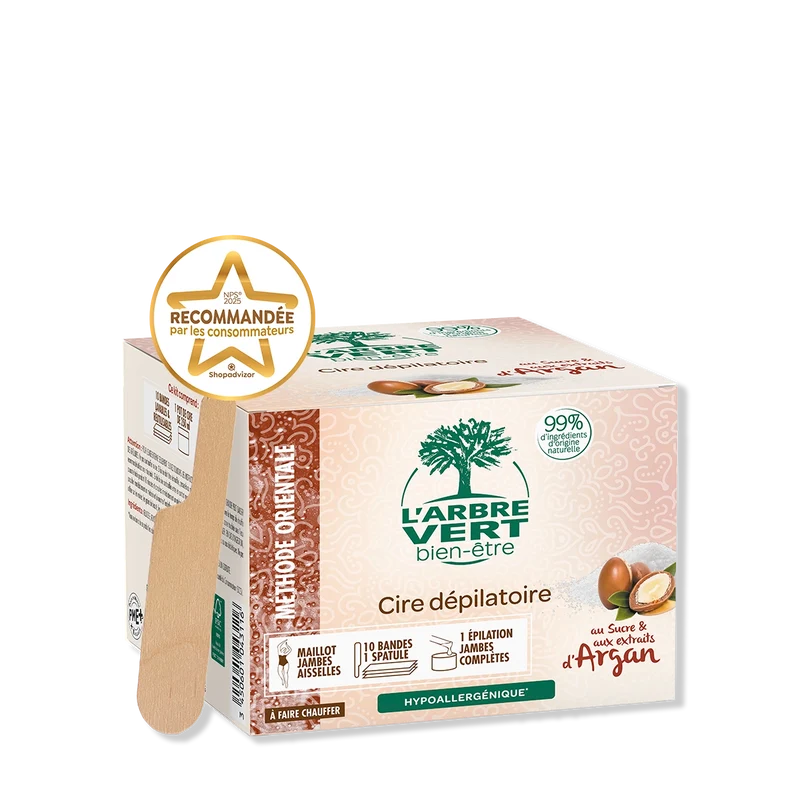 Cire dépilatoire au Sucre Aux extraits d'Argan 250 mL