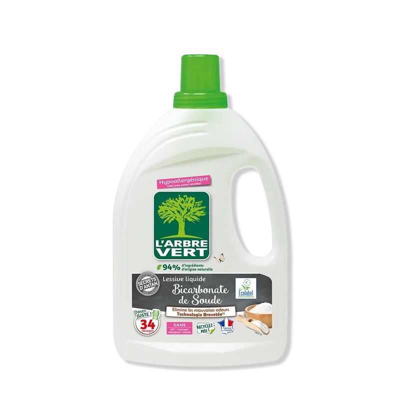 Lessive liquide Bicarbonate de soude 1,53L
