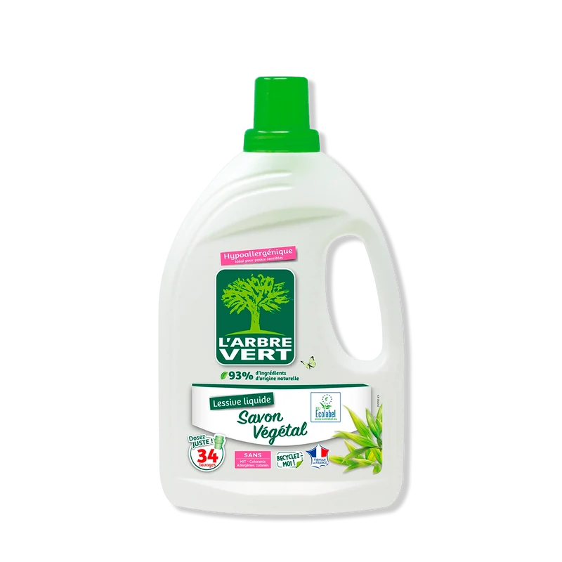 Lessive liquide Savon Végétal 1,53L