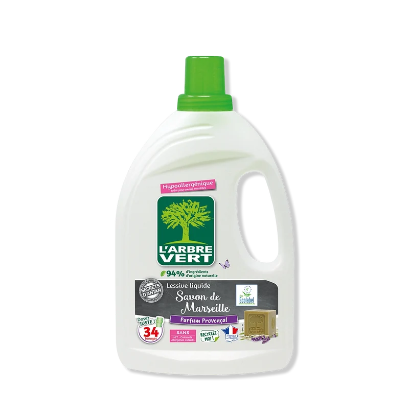 Lessive liquide Savon de Marseille 1,53L