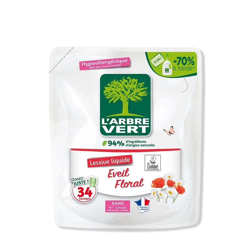 Recharge lessive liquide Eveil Floral 1,53L