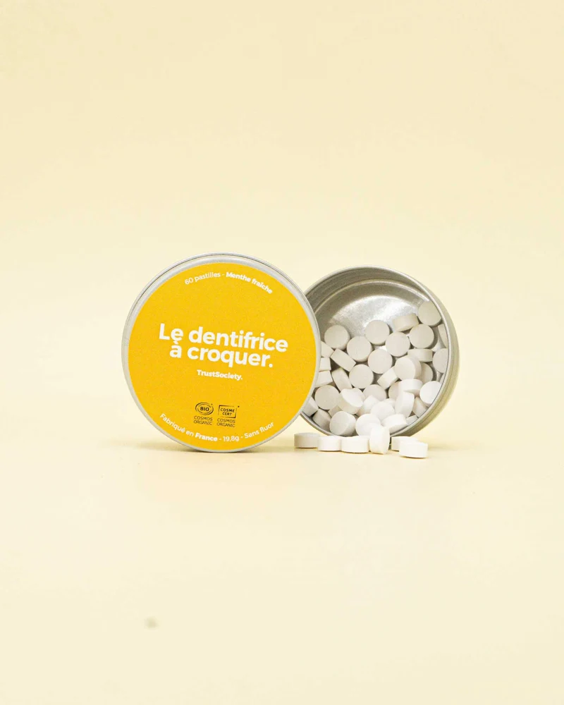 Dentifrice à croquer - Menthe fraîche - Sans fluor