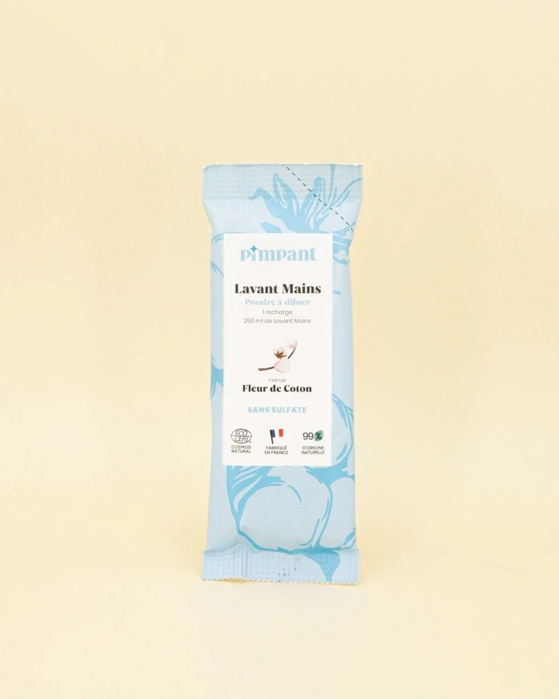 Gel lavant mains - Fleur de coton - Recharge