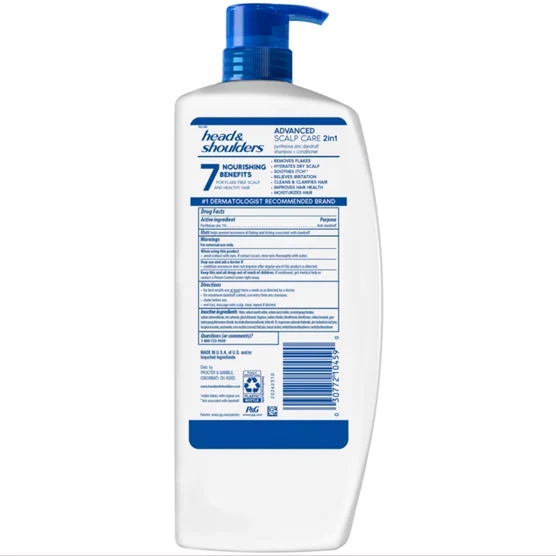 Head & Shoulders Advanced Scalp Care 2-in-1 – 40 fl oz