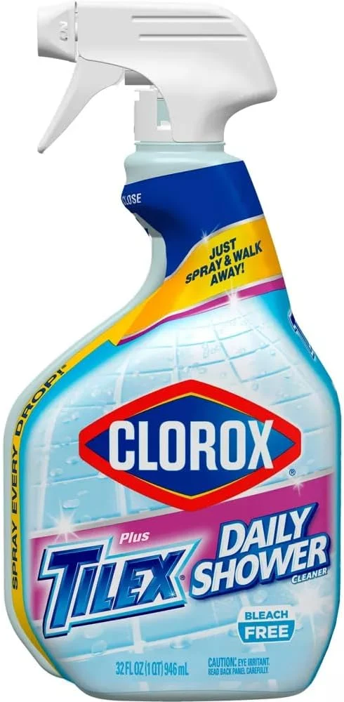 Clorox Plus Tilex Daily Shower Cleaner 32 fl oz (946ml) – Bleach Free, Spray & Walk Away