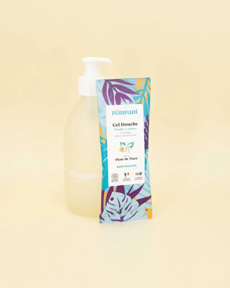 Gel douche - Fleur de Tiaré - Bouteille & Recharge