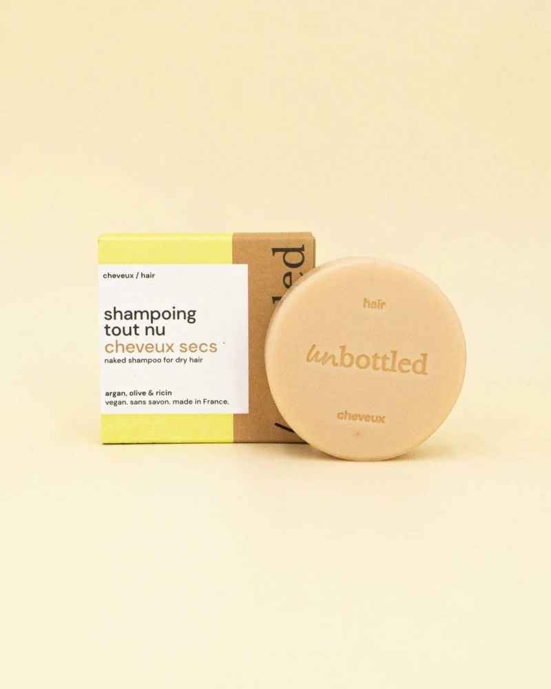 Shampoing solide - Cheveux secs et abîmés (Tout nu)