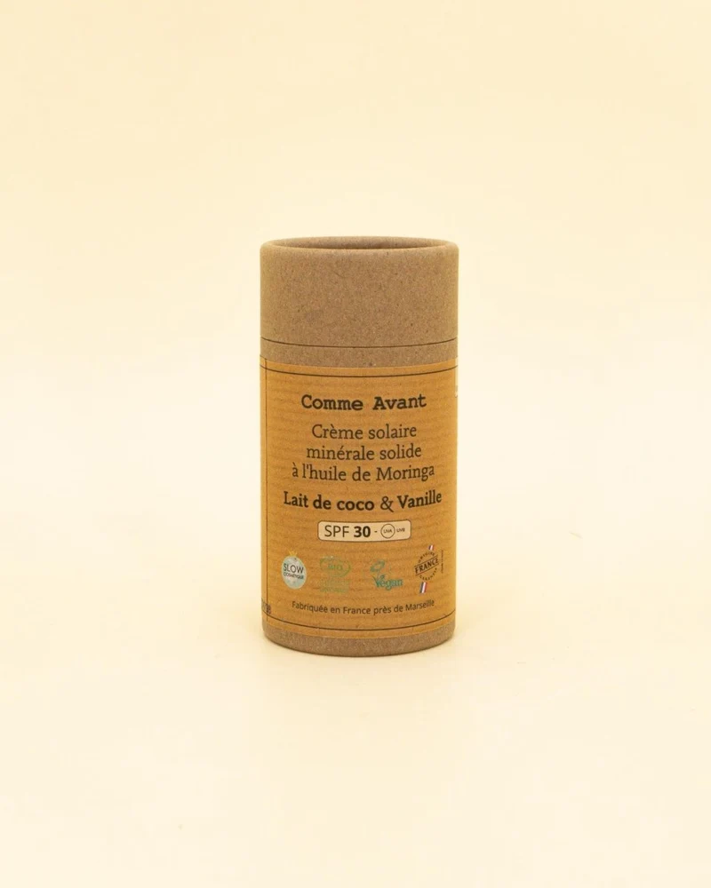 Crème solaire minérale - SPF 30 - Parfum Coco & Vanille