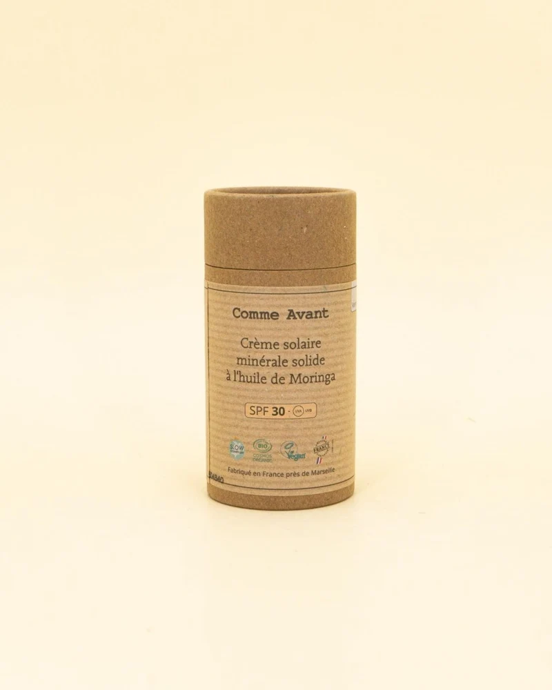 Crème solaire minérale - SPF 30 - Huile de Moringa