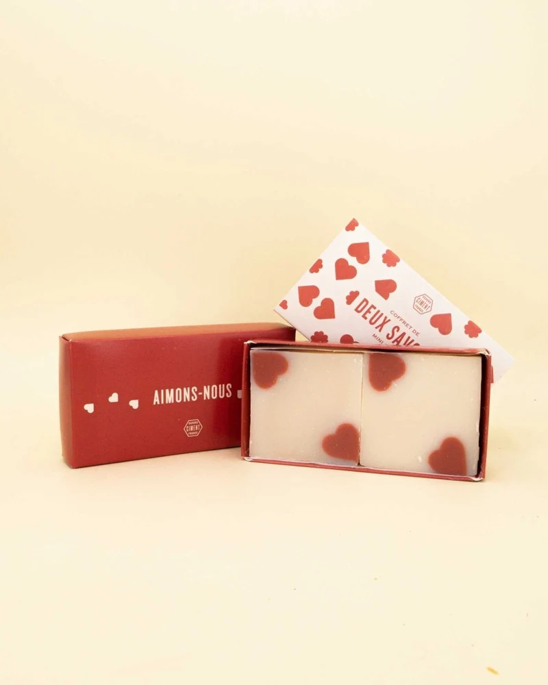 Coffret - Duo de savons Mini Coeur