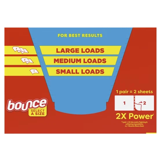 Bounce Select A Size 2X Power Dryer Sheets Outdoor Fresh 400 Sheets