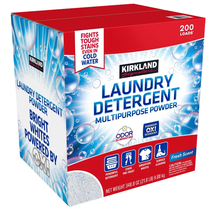 Kirkland Signature Laundry Detergent Multipurpose Powder Fresh Scent 348.8 oz 200 Loads
