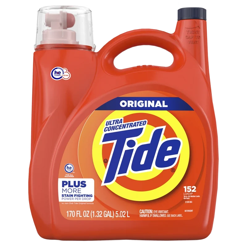Tide Ultra Concentrated Original Liquid Laundry Detergent 170 fl oz 152 Loads